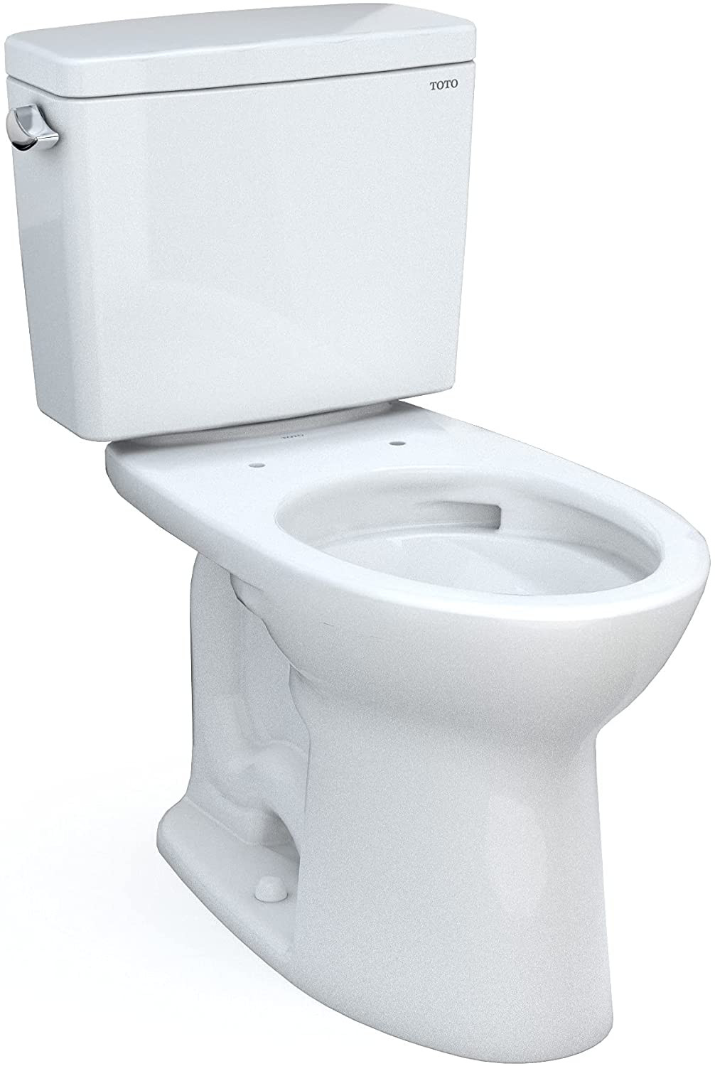 TOTO Drake Elongated 1.6 GPF Toilet with TORNADO FLUSH, Cotton White