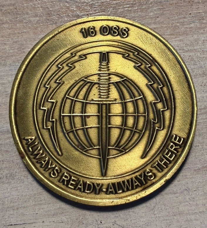 16th Special Operations Group AFSOC Bronze Air Force Challenge Coin 16th Special Operations Group AFSOC Bronze Air Force Challenge Coin