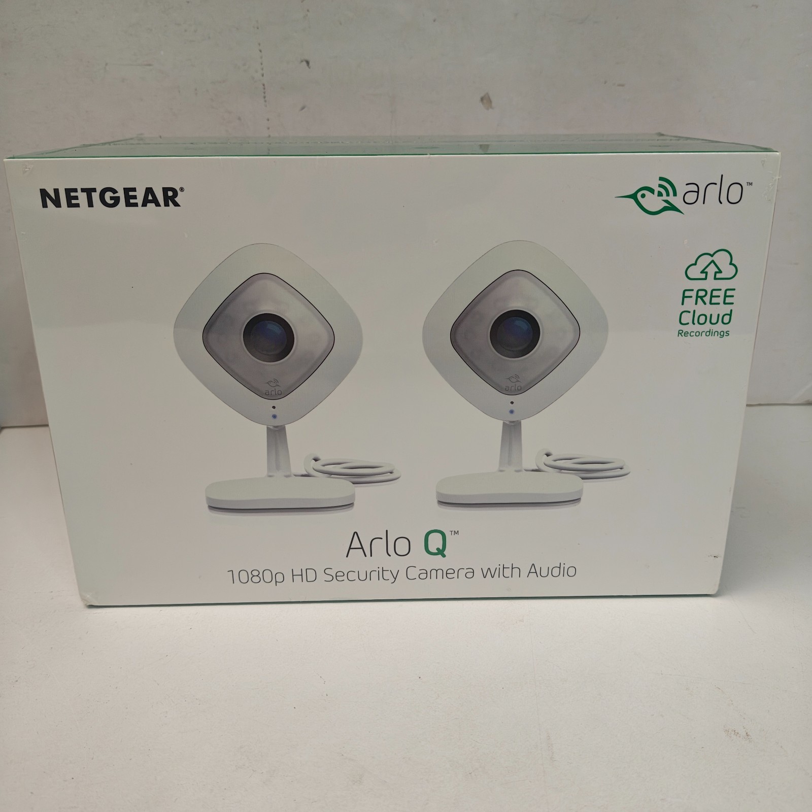 Netgear Arlo Q VMC3240 2-Pack 1080p HD WiFi Security Cameras w/ Audio