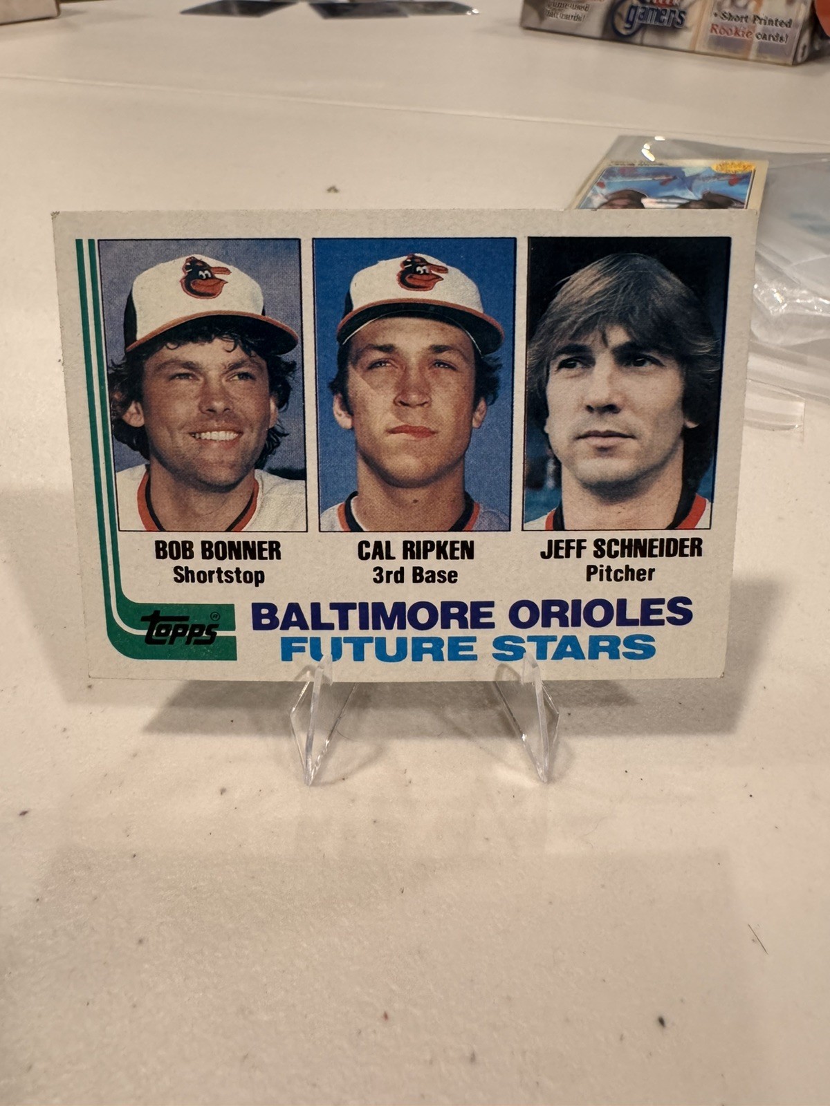1982 Topps - Future Stars Cal Ripken, Jeff Schneider, Bobby Bonner #21 (RC) 
