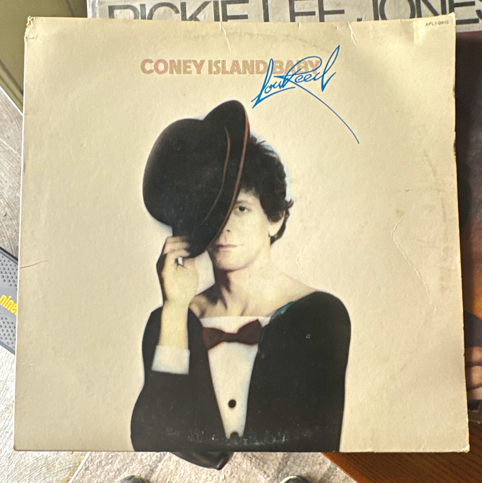 Lou Reed - Coney Island Baby LP Vinyl Signed RCA APL1-0815 Stereo