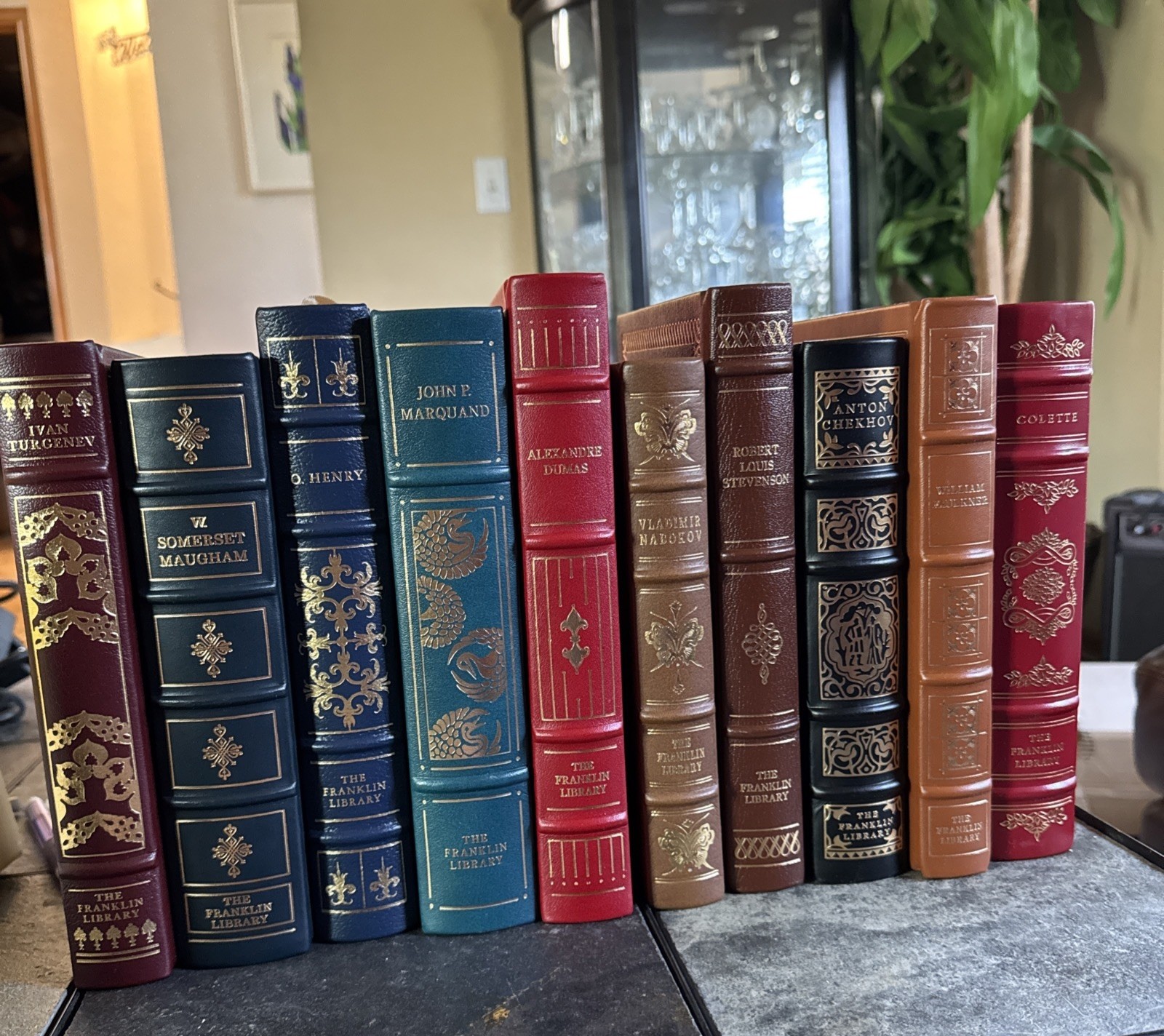 The Franklin Library lot of 10 books,  Leather, Unread, New, 22Kt Gold Accents
