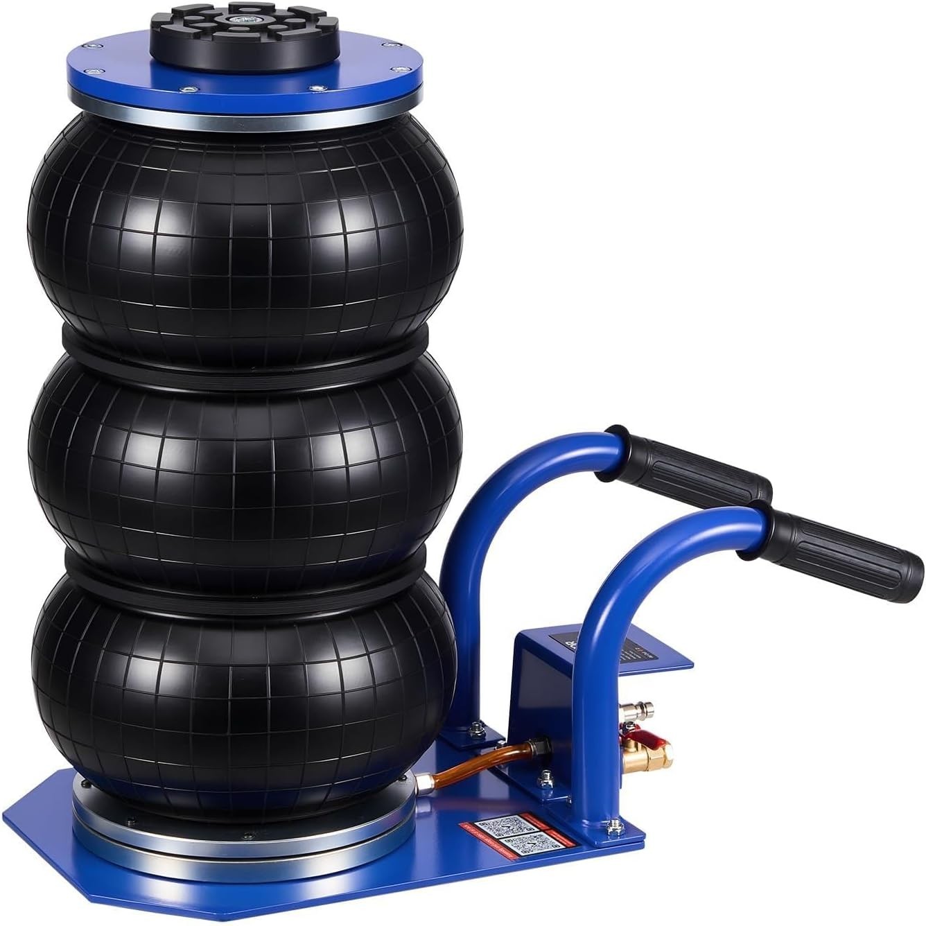 VEVOR Air Jack, 3 Ton/6613 lbs Triple 20.08 x 10.55 x 5.5-17.7 in, Blue+Black VEVOR Air Jack, 3 Ton/6613 lbs Triple 20.08 x 10.55 x 5.5-17.7 in, Blue+Black