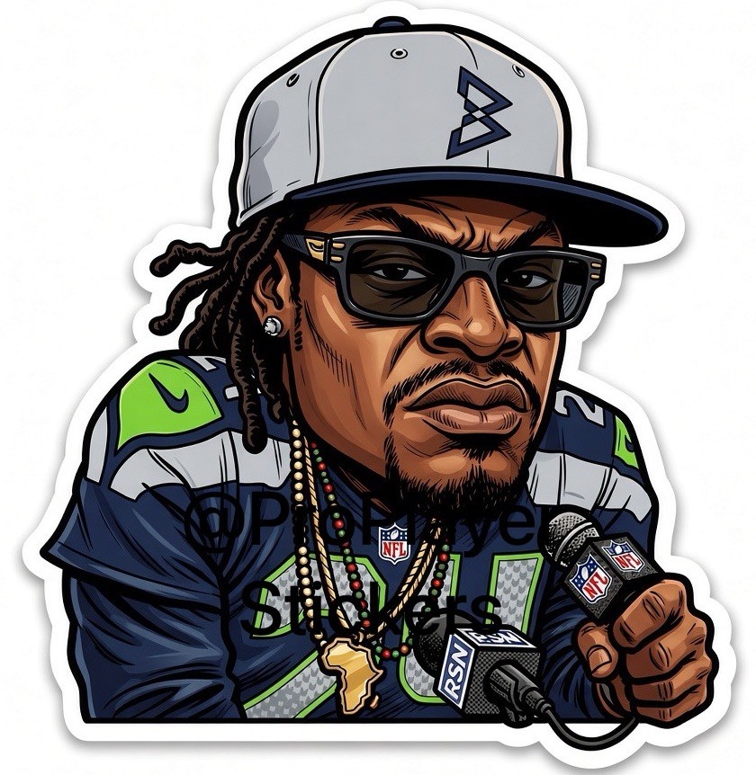🏈 Seattle Seahawks “I’m Just Here…” Sticker 🏈