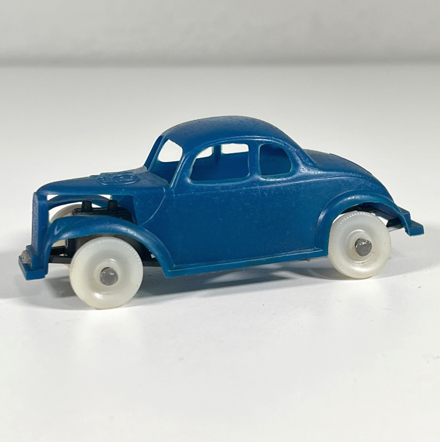 Vintage 1950s Speedway Souvenir #49 Modified Stock Car Blue Plastic - See Photos