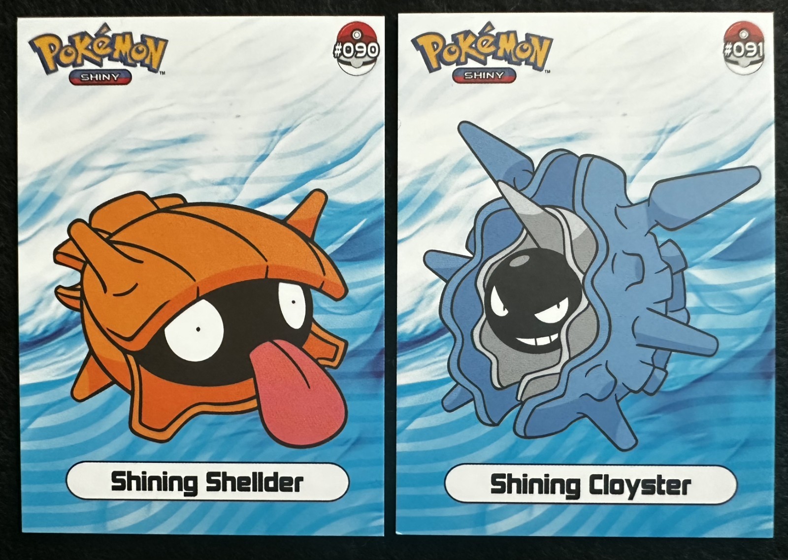 SHELLDER X CLOYSTER EVOLUTION LOT - POKEMON SHINY INFINITY CCG
