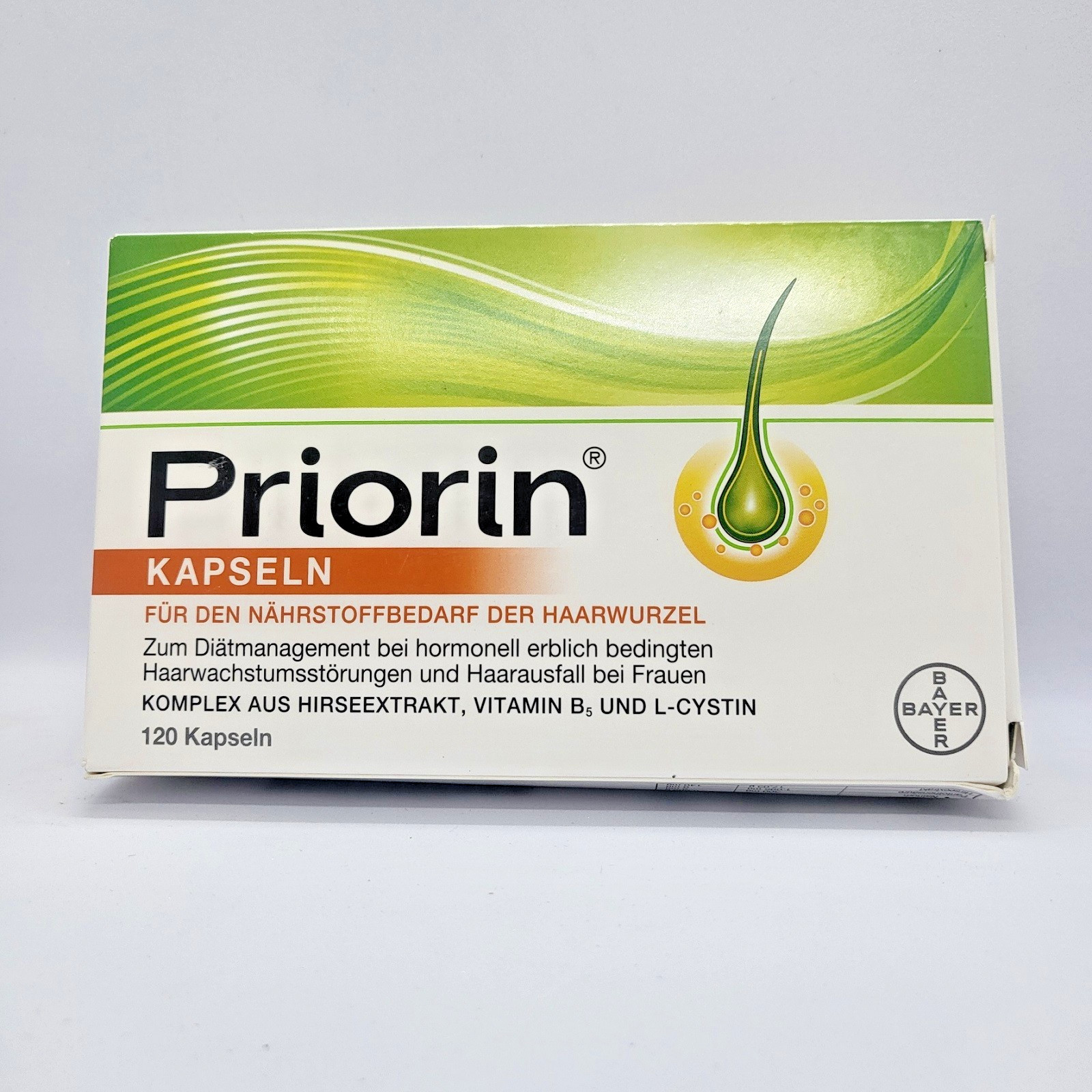 Priorin Hair Growth Capsules 120 Capsules Bayer Original New Sealed