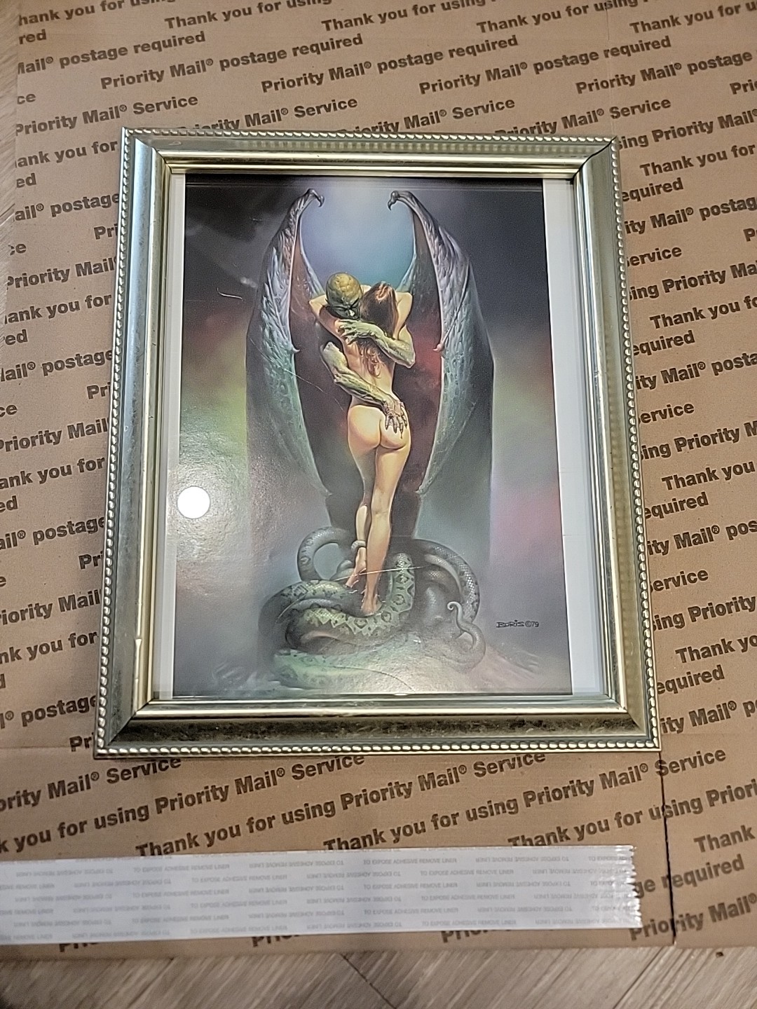 VAMPIRE'S KISS BORIS VALLEJO FRAMED 12