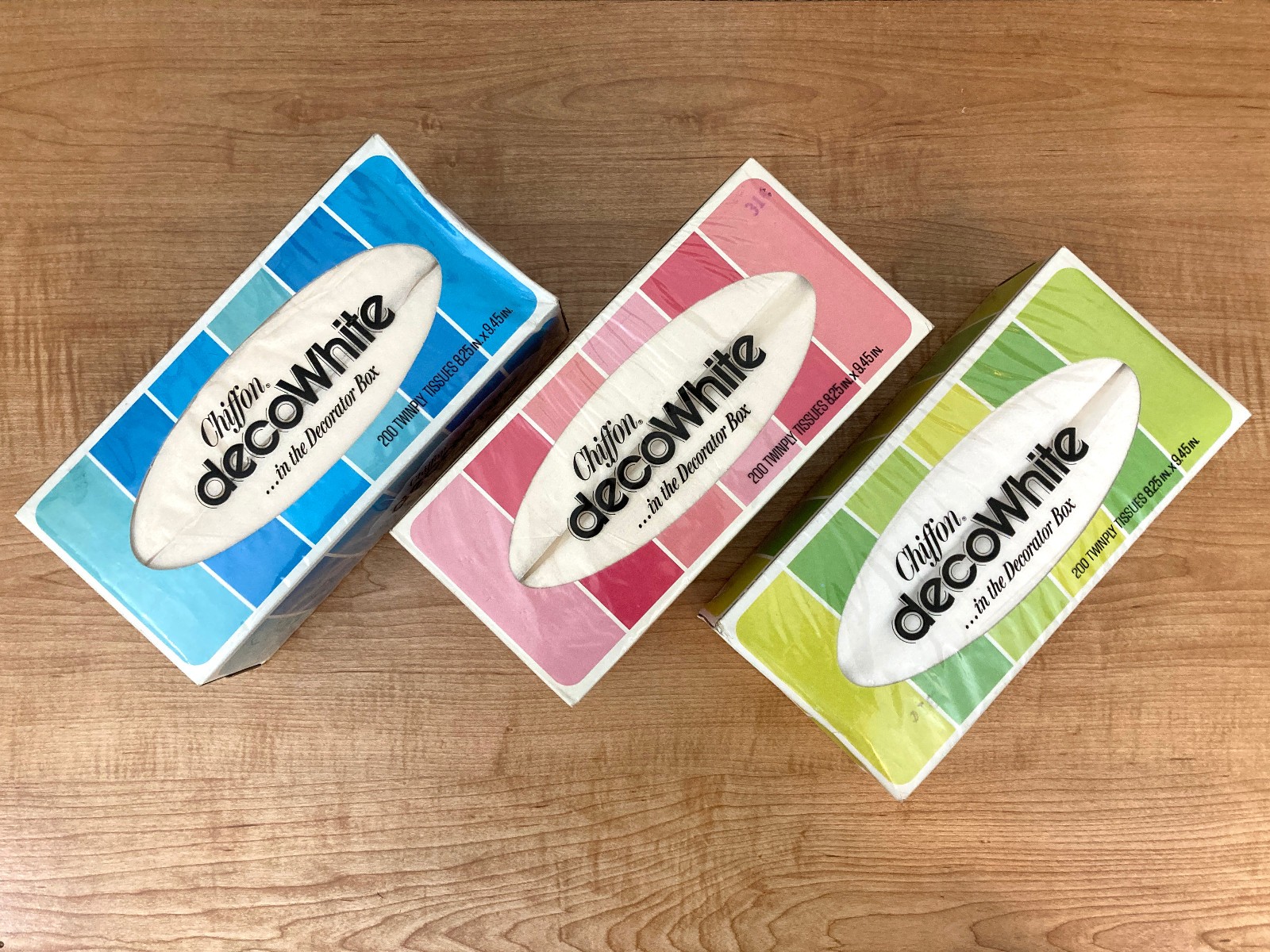 3 New Vtg 1970s Chiffon Decowhite Tissues Box NOS Movie Prop Display Crown Zee 3 New Vtg 1970s Chiffon Decowhite Tissues Box NOS Movie Prop Display Crown Zee