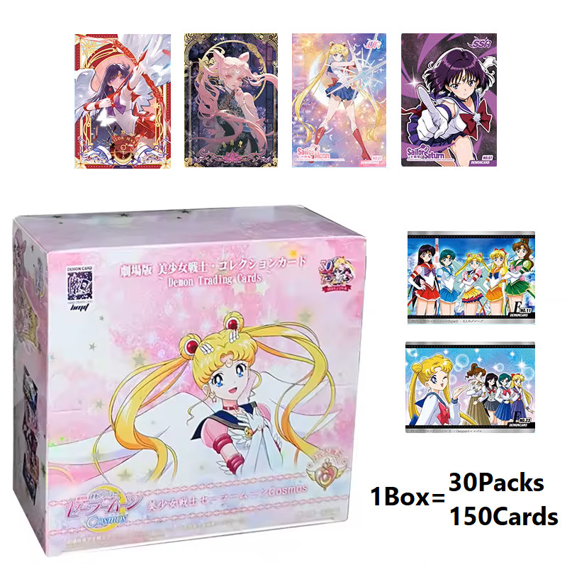 NEW Sailor Moon Cosmos 2 Collection TCG Booster Box 150 Anime Trading Cards