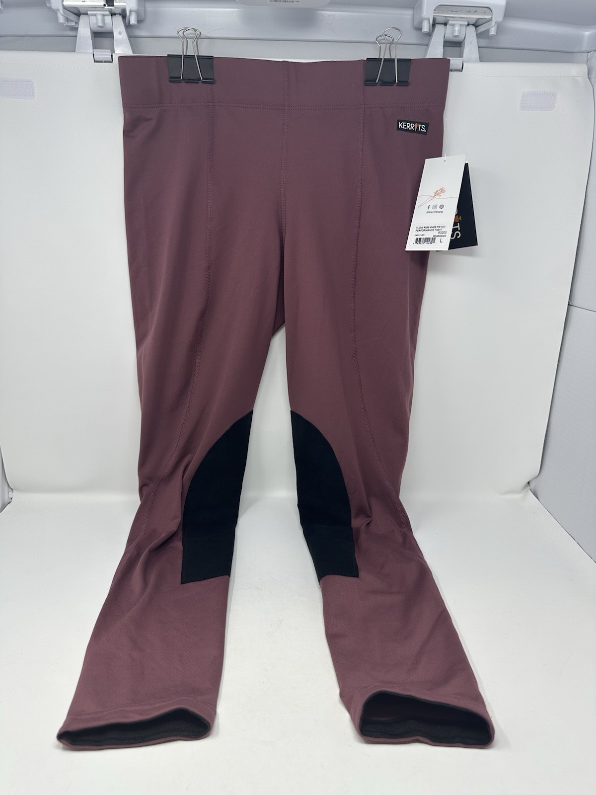 New Kerrits Riding Women Size Large Rosewood Performance Tight Flow Rise Knee