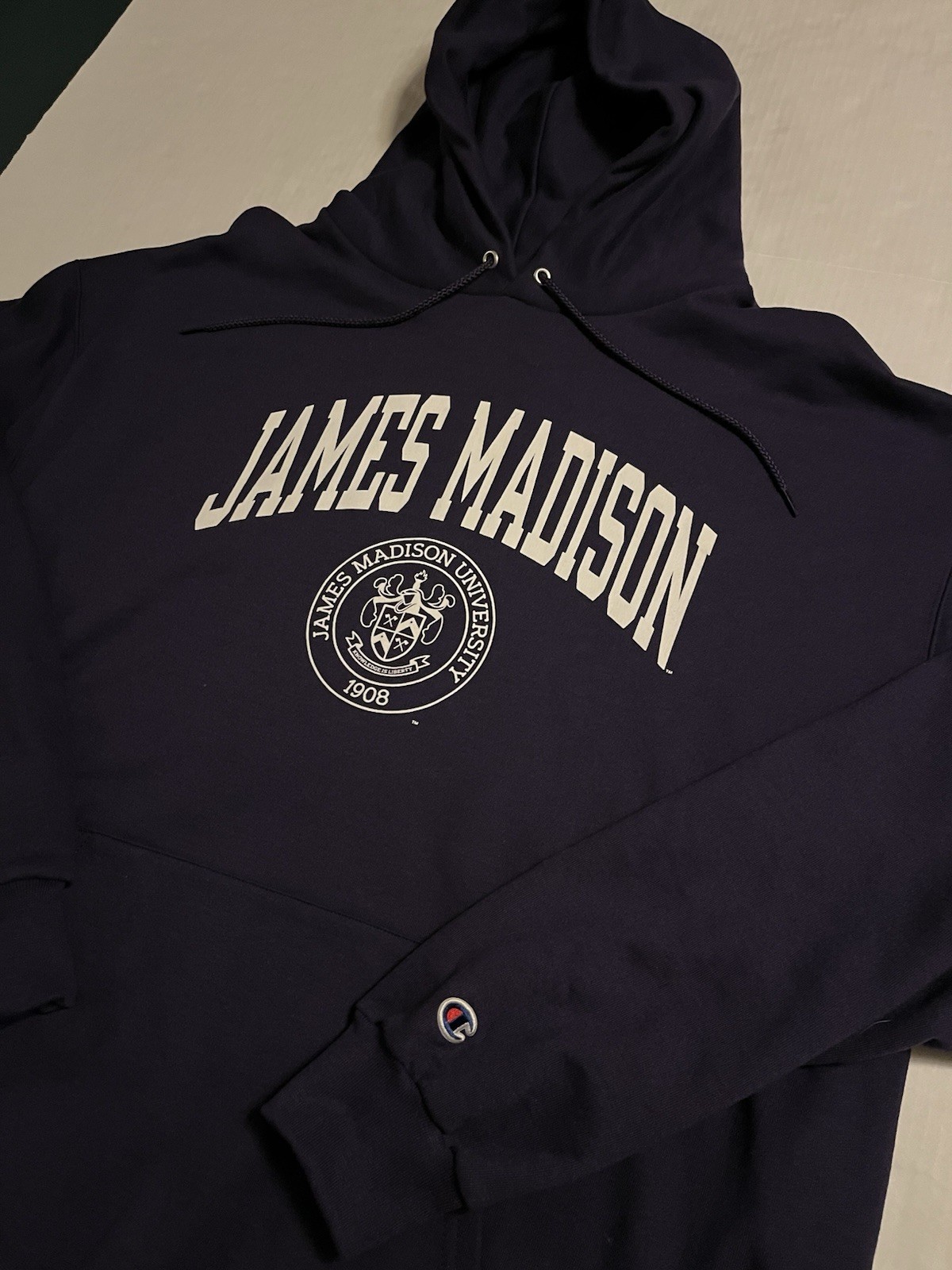 NEW James Madison University Dukes NCAA Hoodie Sweatshirt Champion 2XL Football 