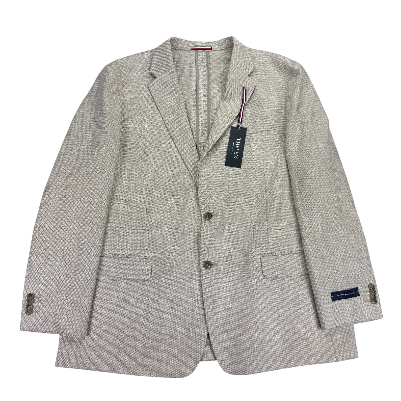 Tommy Hilfiger Mens TH Flex Gene Modern Fit Sport Coat Tan 48R Tommy Hilfiger Mens TH Flex Gene Modern Fit Sport Coat Tan 48R