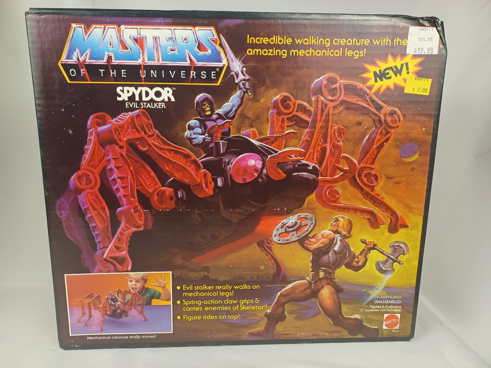 Spydor He-Man Masters of the Universe MOTU 1985 Mattel Vehicle NEW SEALED Spydor He-Man Masters of the Universe MOTU 1985 Mattel Vehicle NEW SEALED