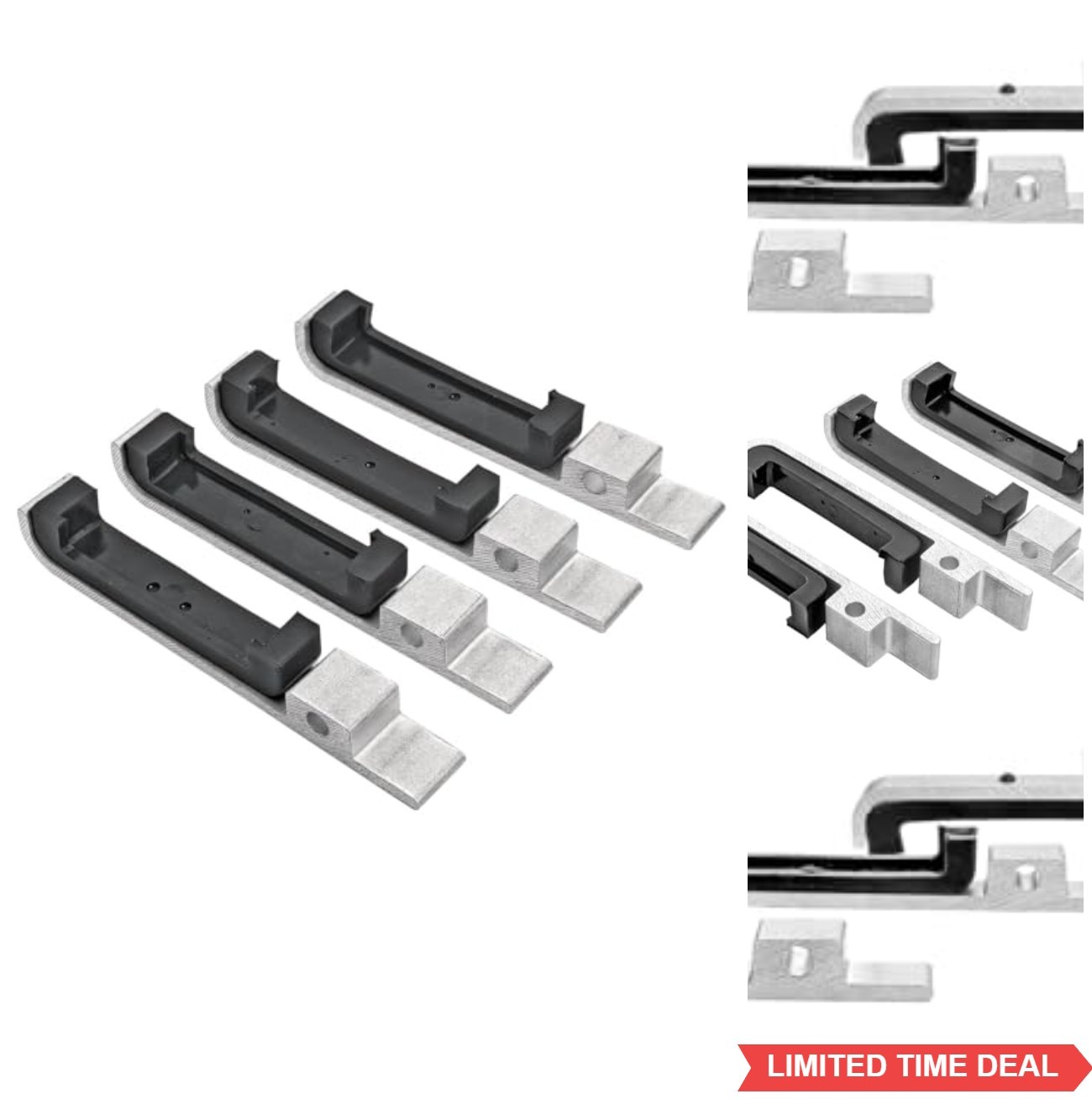 JEGS Universal Aluminum Radiator Mounting Brackets | Includes 4 Aluminum Bracket