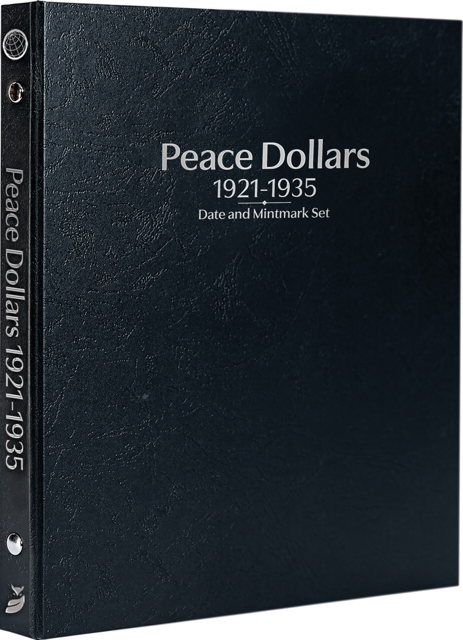 Whitman Prestige™ Coin Album - Peace Dollars: 1921-1935 Date & Mintmark Set Whitman Prestige™ Coin Album - Peace Dollars: 1921-1935 Date & Mintmark Set