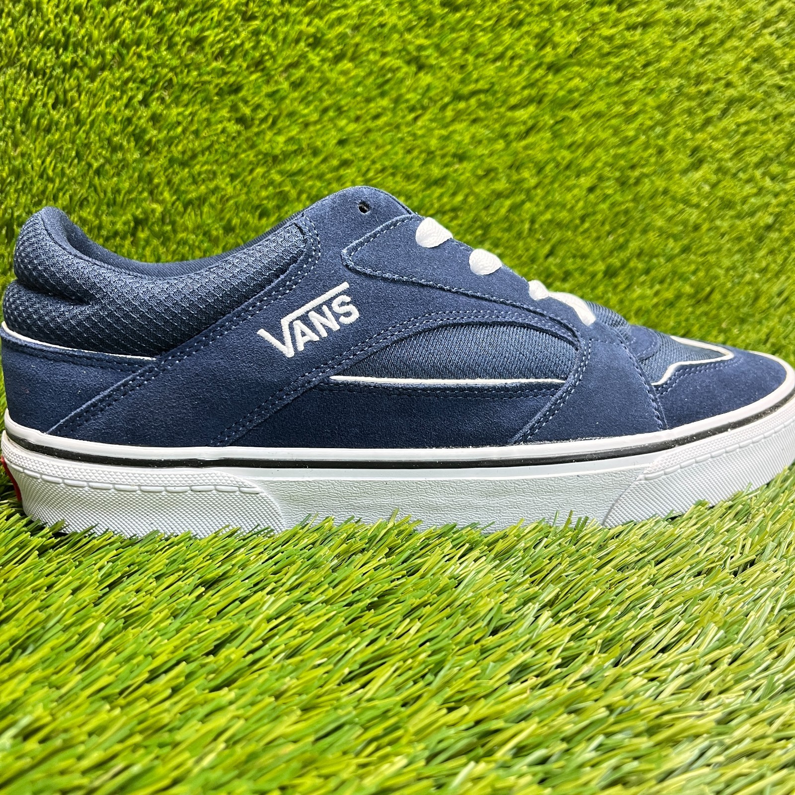 Vans Colson Mens Size 10.5 Blue White Athletic Walking Skate Shoes Sneakers