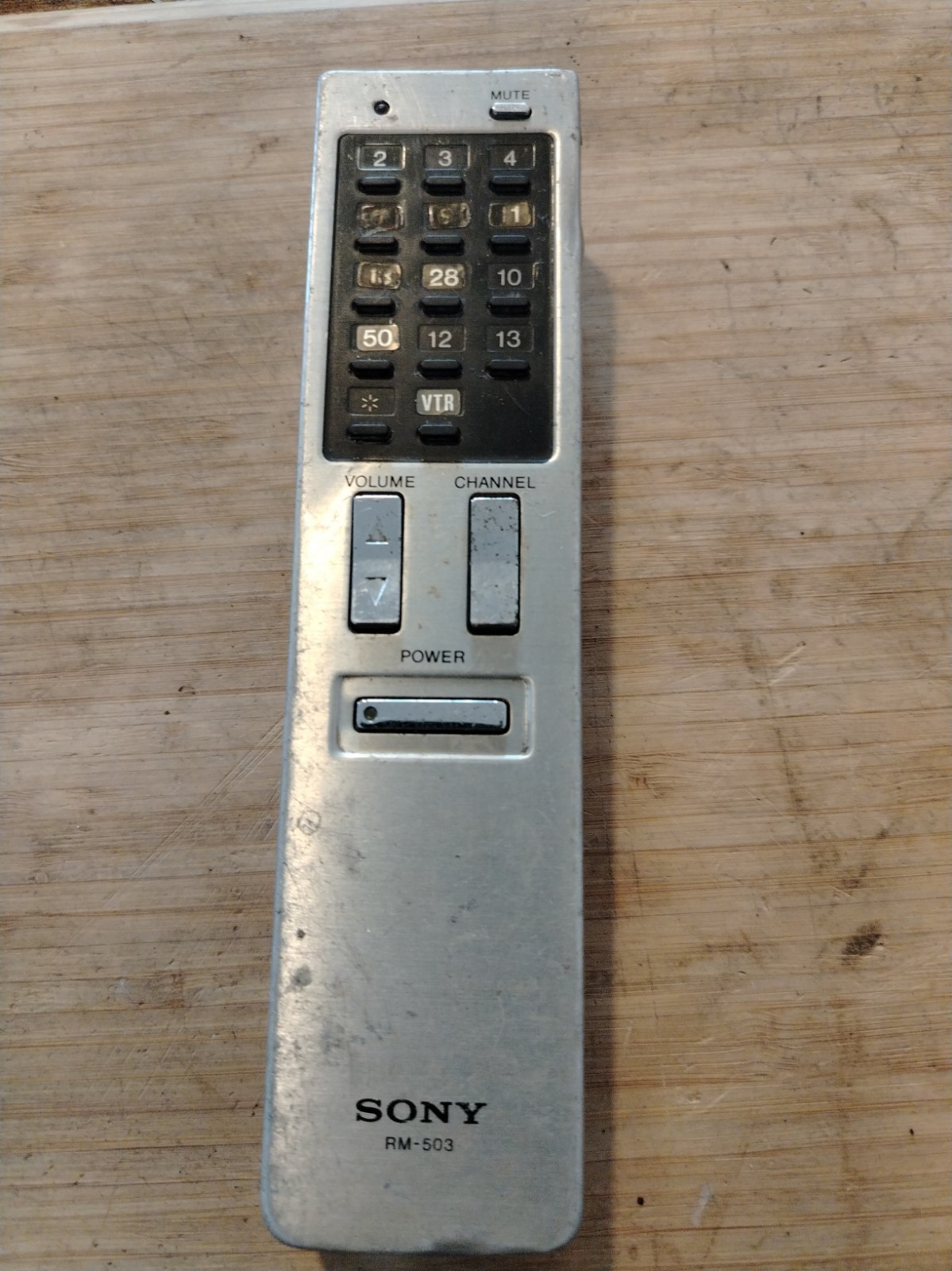 Vintage Sony RM-503 TV Remote Commander Made in Japan OEM With Battery Cover