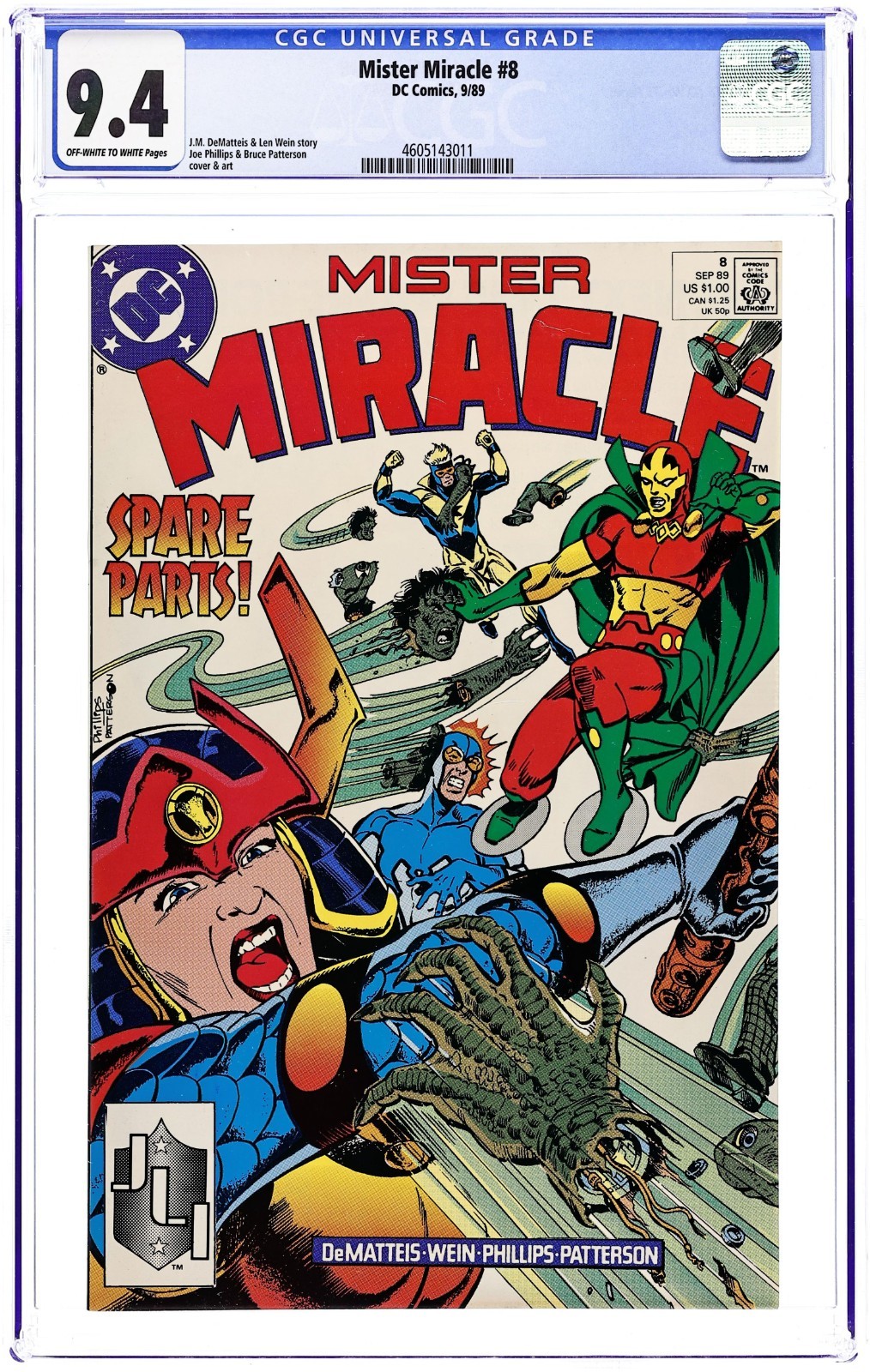 Mister Miracle #8 - 1989 - CGC 9.4 - Joe Phillips & Bruce Patterson