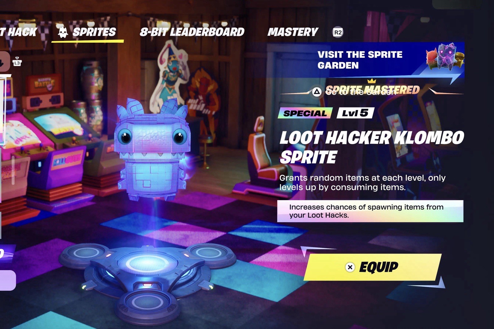 FN NEW Special Mythic Level 5 Loot Hacker Klombo Sprite MASTERED YOU KEEP IT