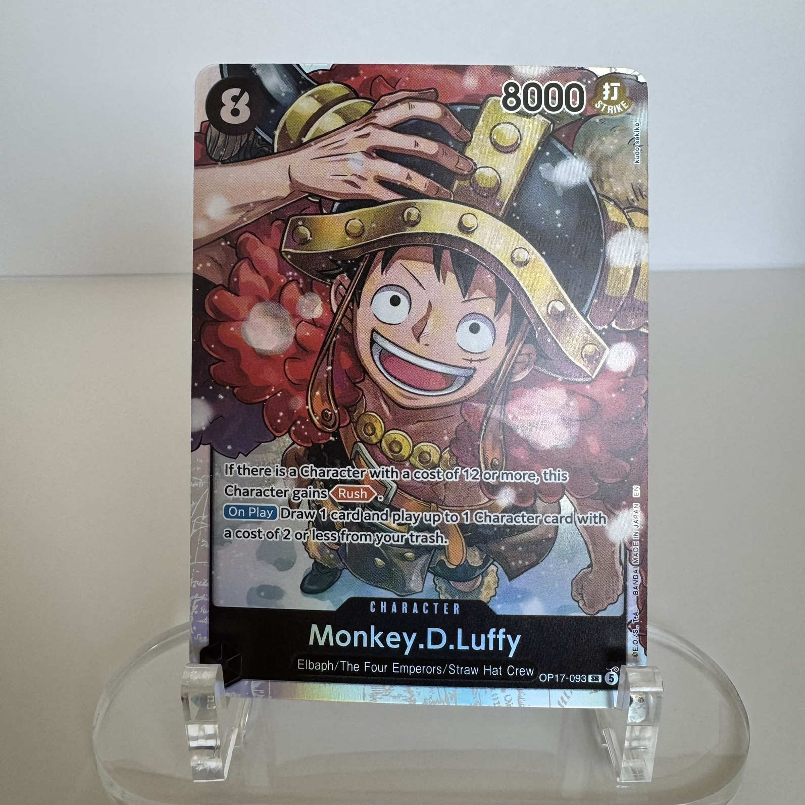 Monkey.D.Luffy OP17-093 SR English The World\'s Strongest Warriors Monkey.D.Luffy OP17-093 SR English The World\'s Strongest Warriors