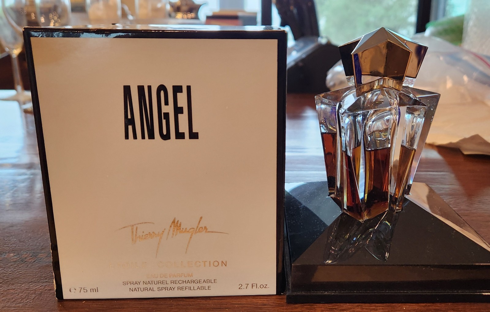 Thierry Mugler Angel Perfume - Original 75mL, in box from Paris Bought in 1992