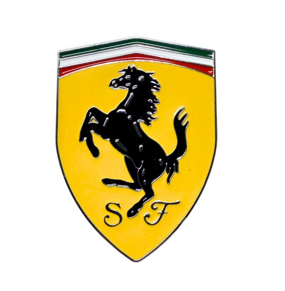 FERRARI SHIELD, BADGE EMBLEM 3D Metal w/adhesive Cavallino prancing horse 3inch