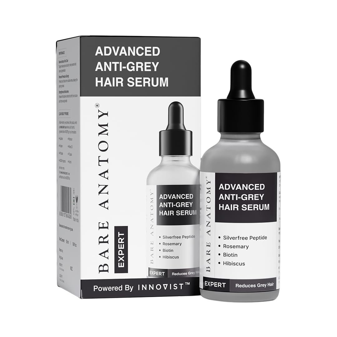 Bare Anatomy Advanced Anti-Grey Serum, Reduces Hair & Greying | 50ml | Bare Anatomy Advanced Anti-Grey Serum, Reduces Hair & Greying | 50ml |