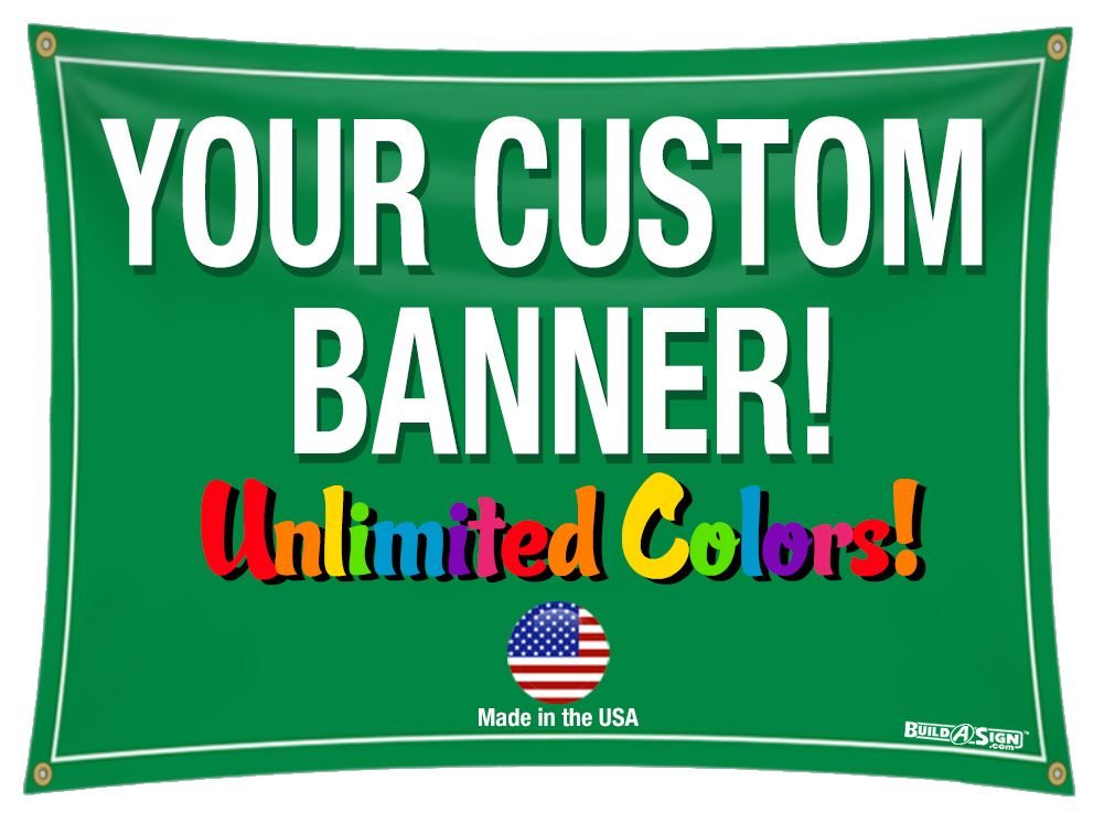 3'x 8' Full Color Custom Banner High Quality Vinyl 3x8