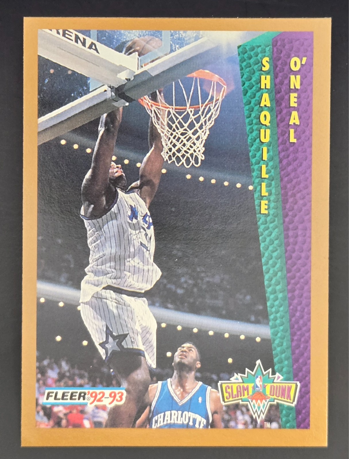 1992-93 Fleer - Slam Dunk Shaquille O\'Neal #298 (RC) NM
