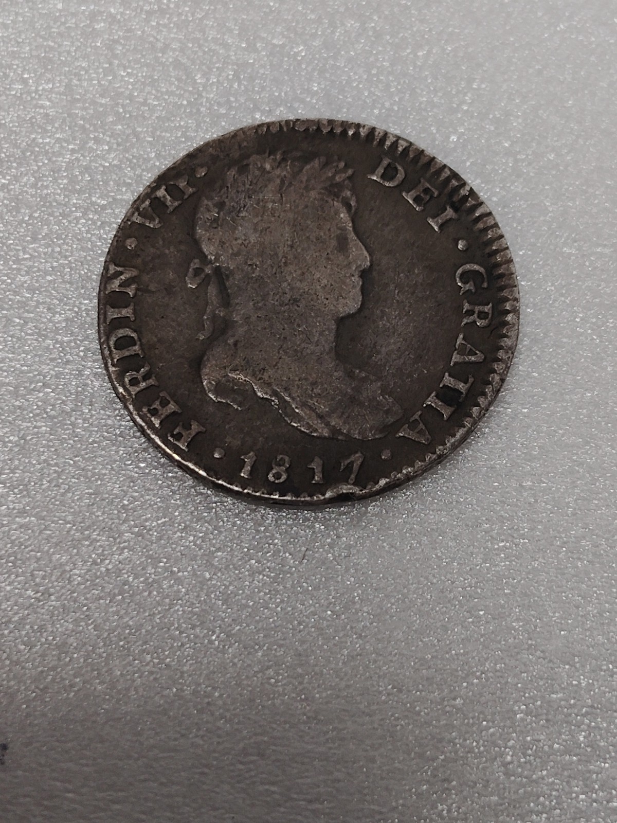 Rare 1817 JJ Mexico 1 Real Silver Coin Rare 1817 JJ Mexico 1 Real Silver Coin