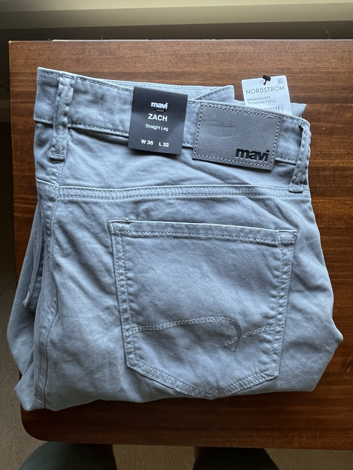 NEW Mavi Zach Straight Leg Pants Latte Titanium Twill Mens NWT 36x32 Nordstrom NEW Mavi Zach Straight Leg Pants Latte Titanium Twill Mens NWT 36x32 Nordstrom
