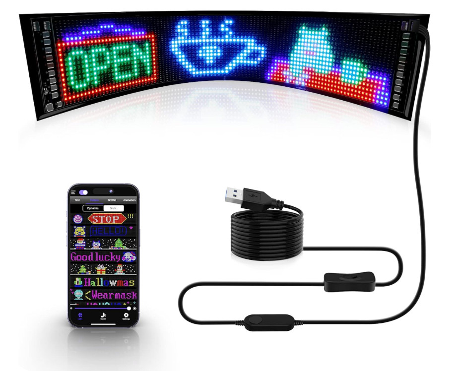 Letrero A Color LED Programable Para Mensajes Y Publicidad Negocio Bar Hotel NEW