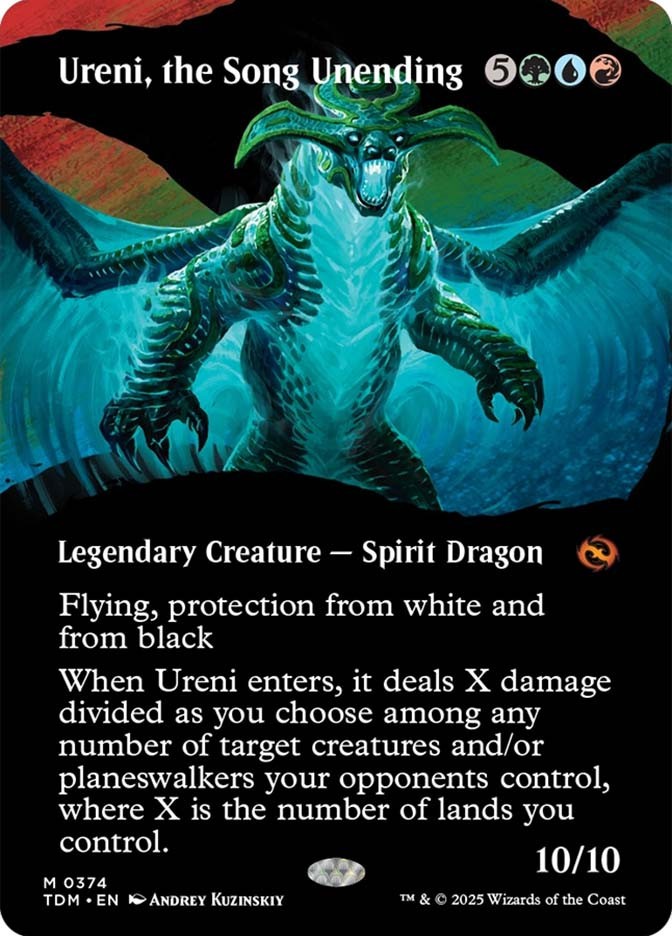 MTG Ureni, the Song Unending Borderless - Tarkir: Dragonstorm #374