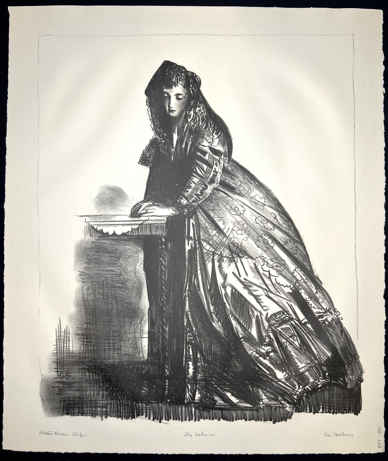 George Bellows-The Actress-1920s Signed American Lithograph