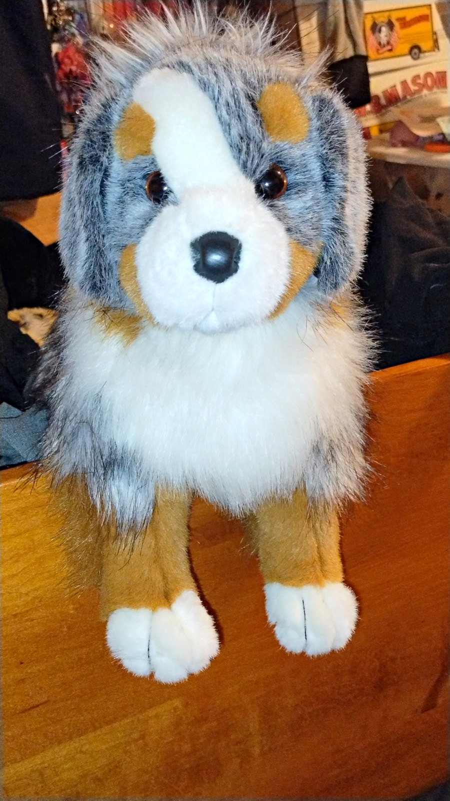 NWT old Version Sinclair Douglas Australian Shepherd Dog Plush Stuffed Animal