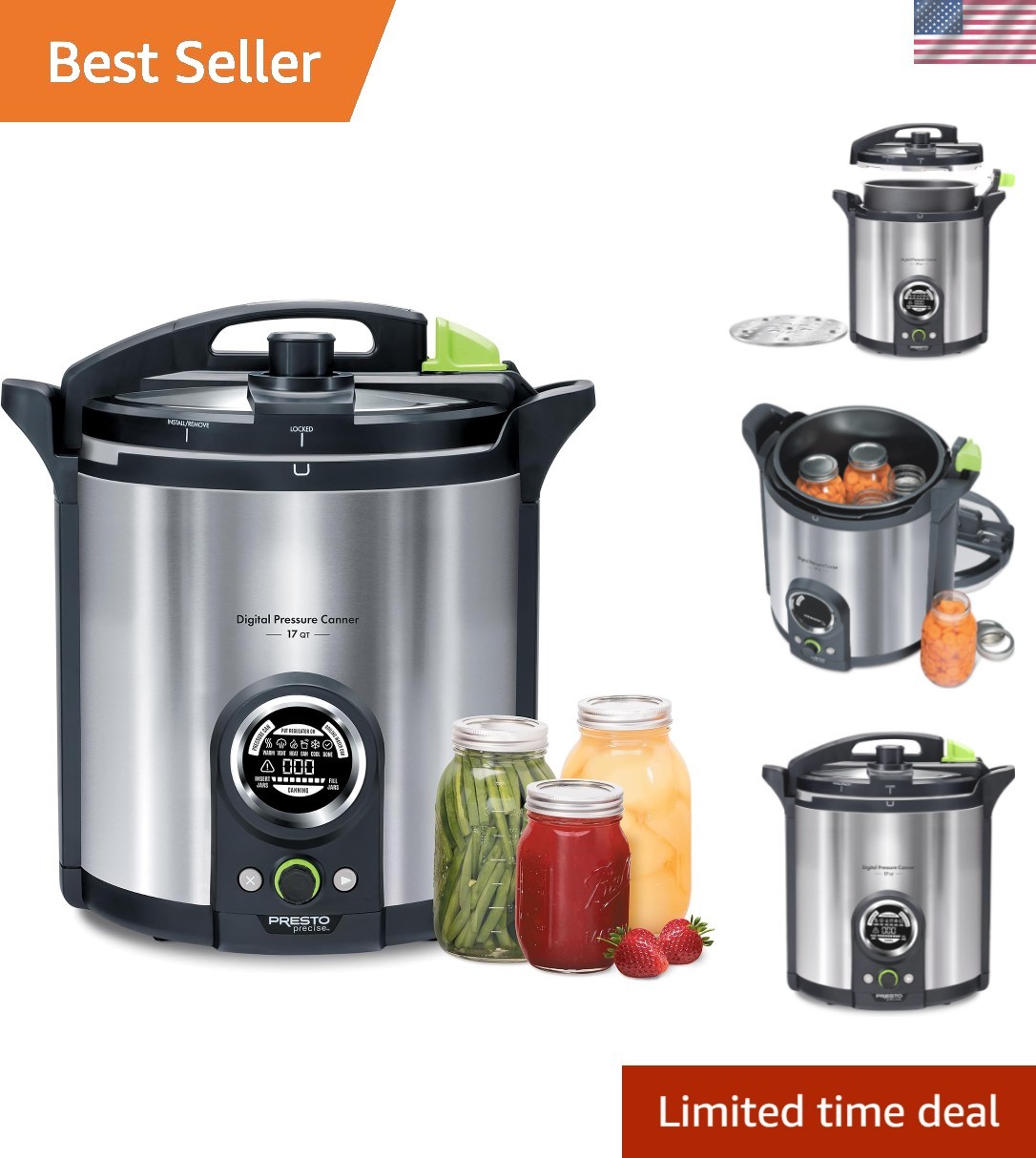 17-Quart Digital Pressure Canner 17-Quart Digital Pressure Canner