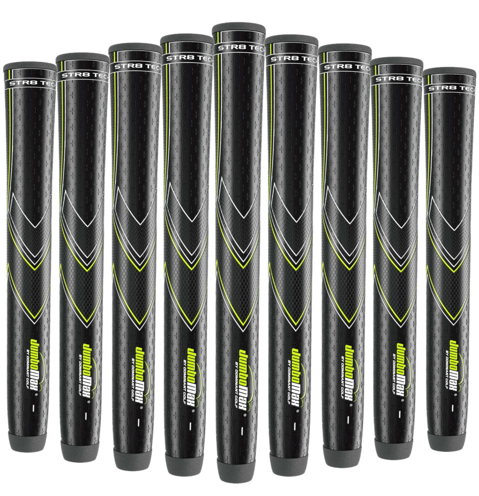 JUMBOMAX STR8 TECH NON-TAPERED COUNTER BALANCED TOUR SERIES GOLF GRIPS BUNDLES