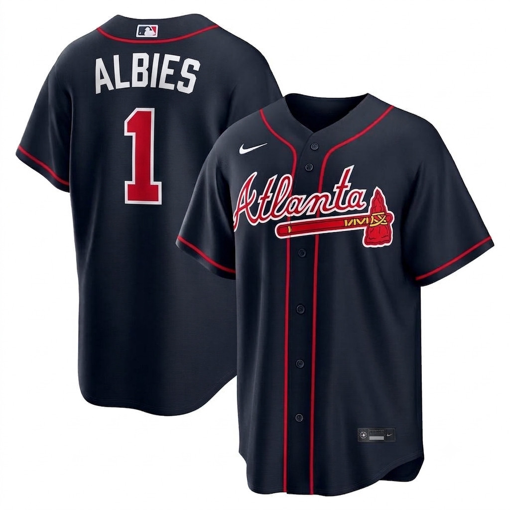 HOT ITEM 2026 NL East Champions - Atlanta Braves Navy Alternate Jersey All Size