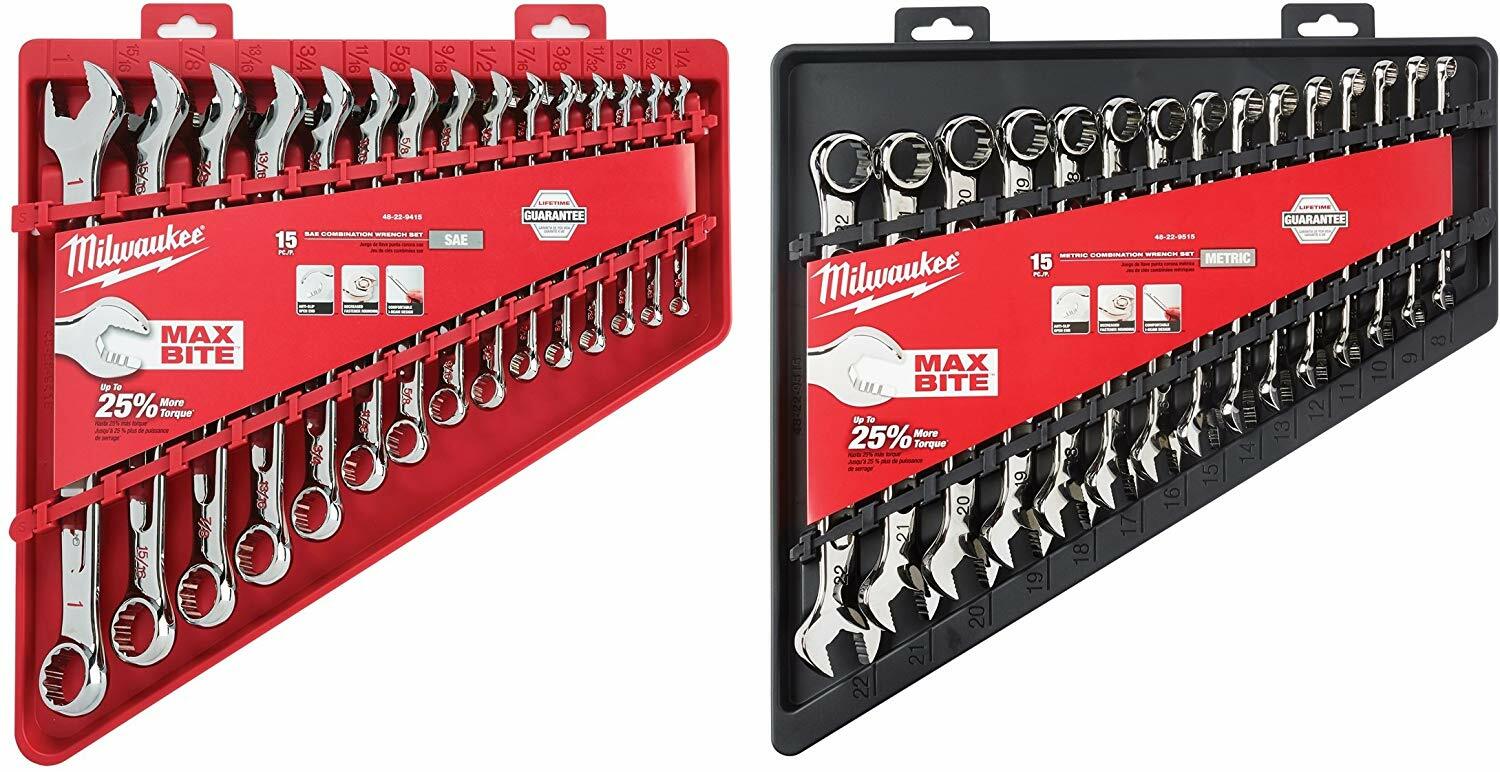 Milwaukee Max Bite Combination Wrench Sets Combo Complete Set Milwaukee Max Bite Combination Wrench Sets Combo Complete Set