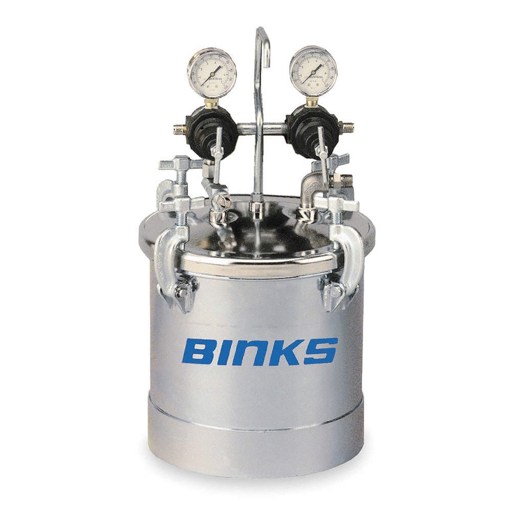 BINKS 83C-220 Pressure Tank,2.8 G 2TKN8