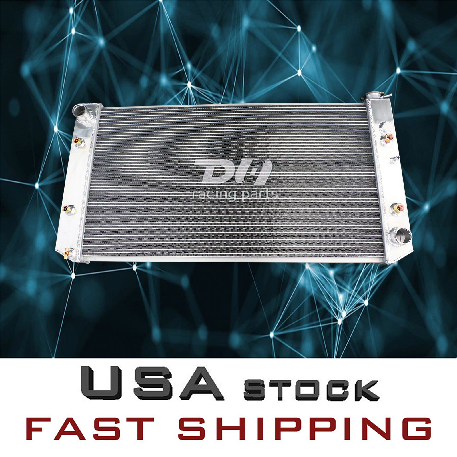 850 3 Rows Aluminum Radiator for 1982-1993 Chevy/GMC C/K1500/2500 6.2L V8 Diesel