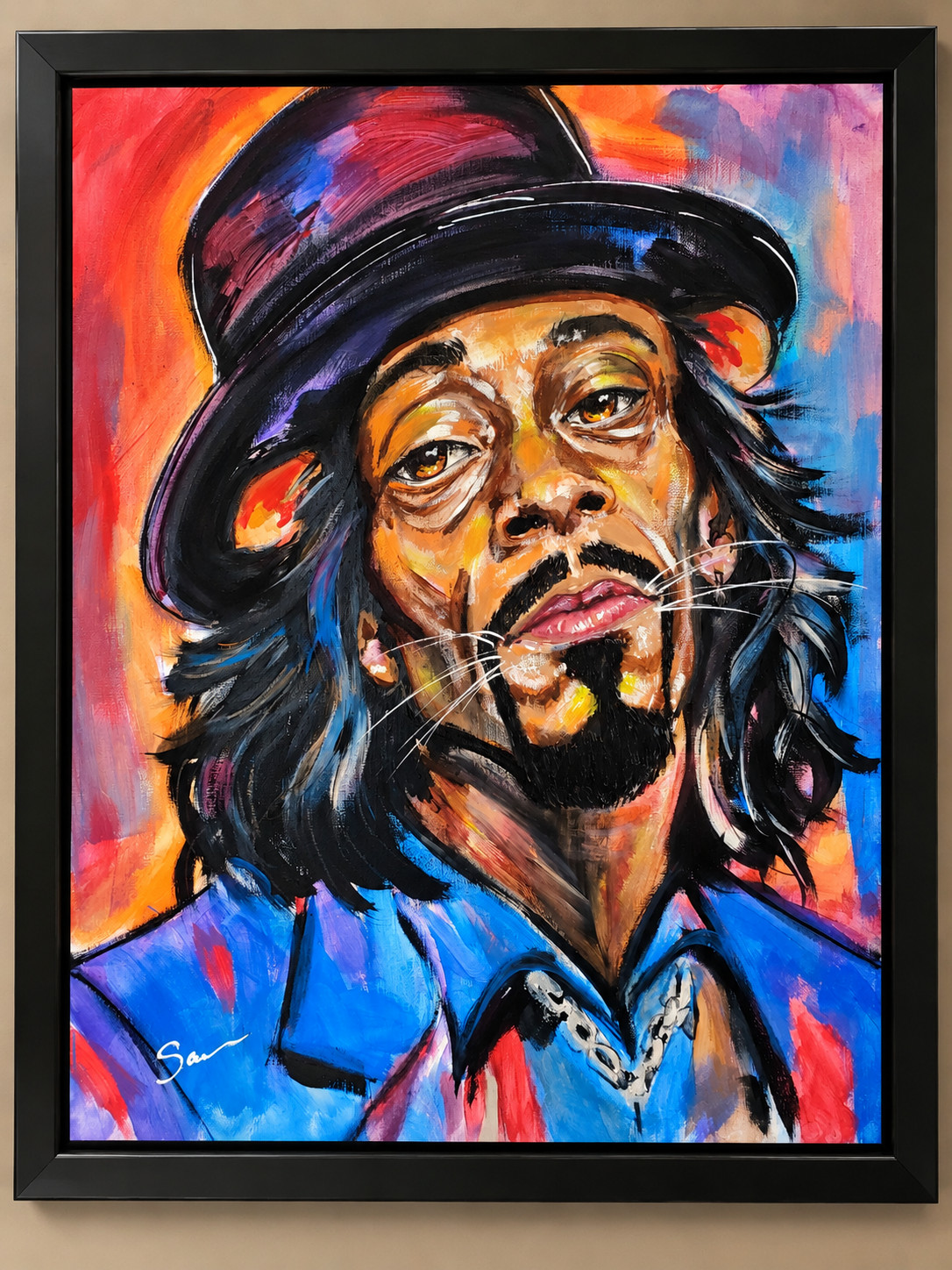 The Real Katt Williams Original Painting Signed Comedian Portrait Pop Art