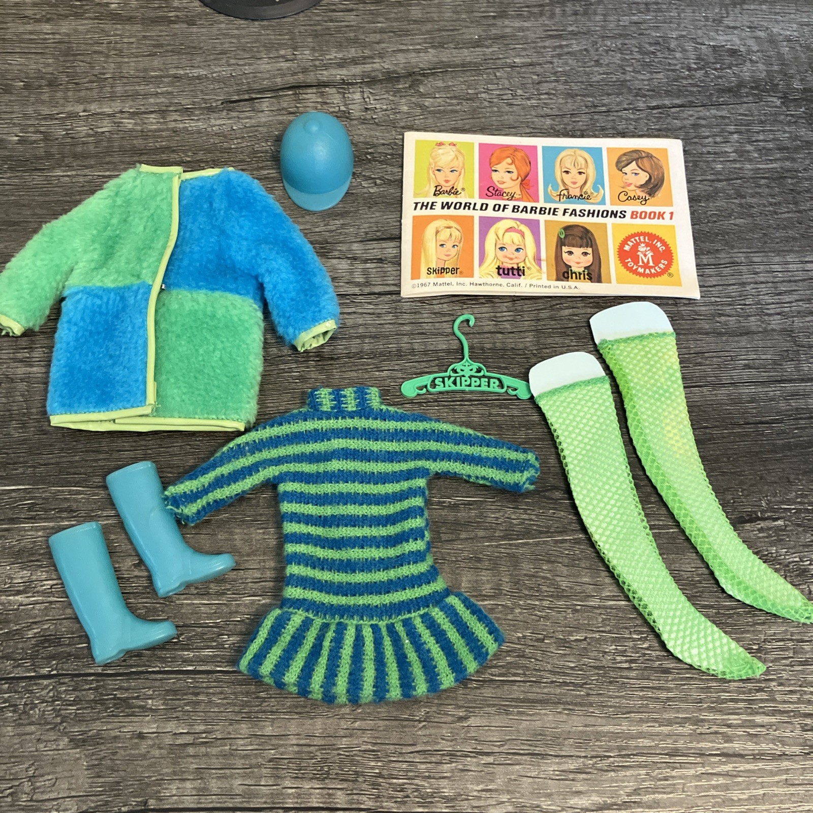 Vintage Skipper 1959 Warm N Wonderful COMPLETE Outfit 1960s Fashion EXC- MINTY