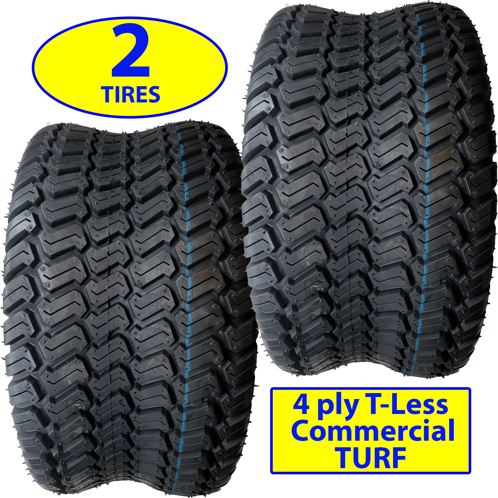 2PK 18x8.50-10 4PLY Turf Lawn Mower Tires 18x8.5-10 Fits GrassMaster Commercial