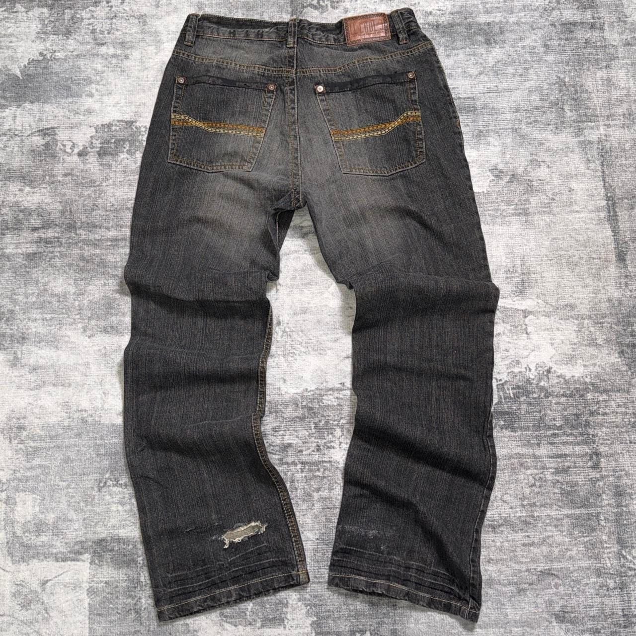 LL Cool J Vintage Y2K Baggy Black Blast Denim Jeans 32x32 NWT