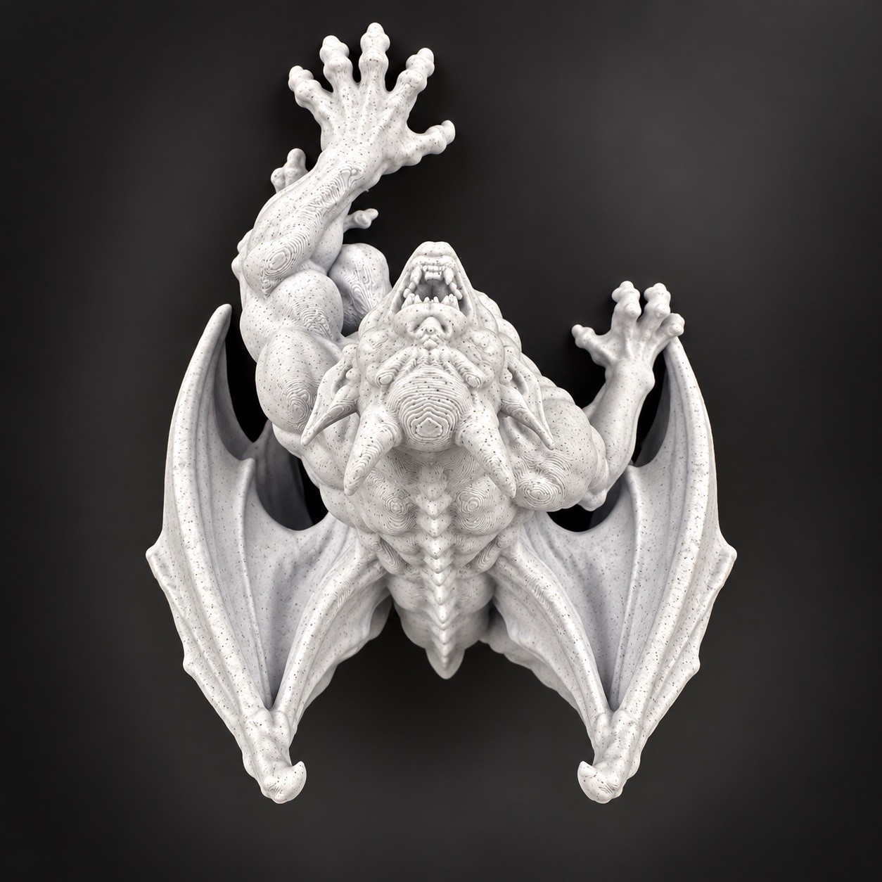 Crawling Gargoyle Wall Sculpture Gothic Cathedral Statue Halloween Wall Decor 