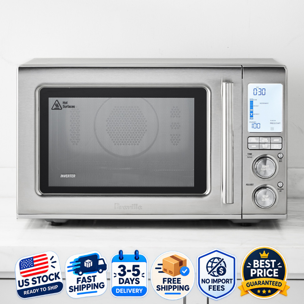 SALE💥NEW Breville BMO870BSS Combi Wave 3-in-1 Microwave Brushed Stainless Steel