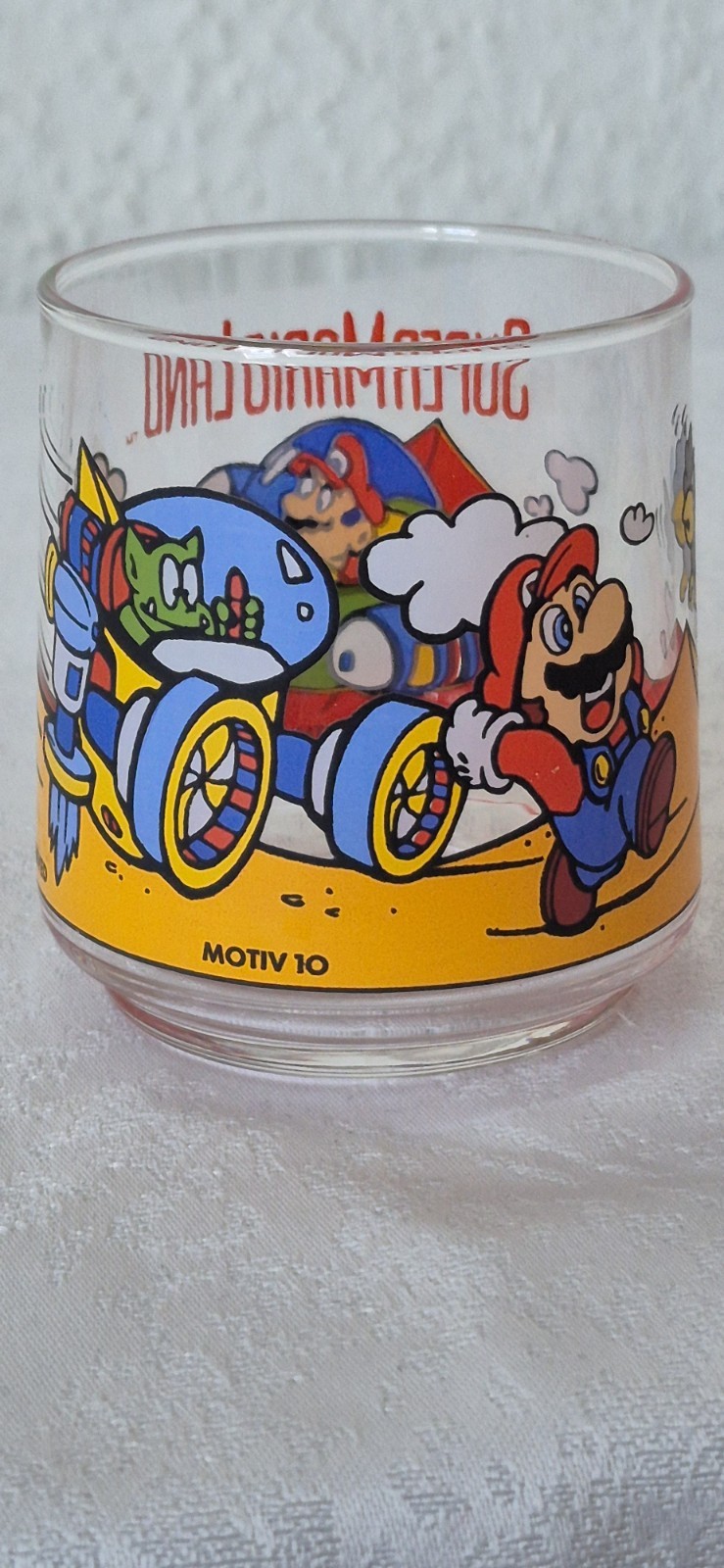 1993 Nintendo Super Mario Land Very Rare Vintage Glass SNES Number 10 Very Good