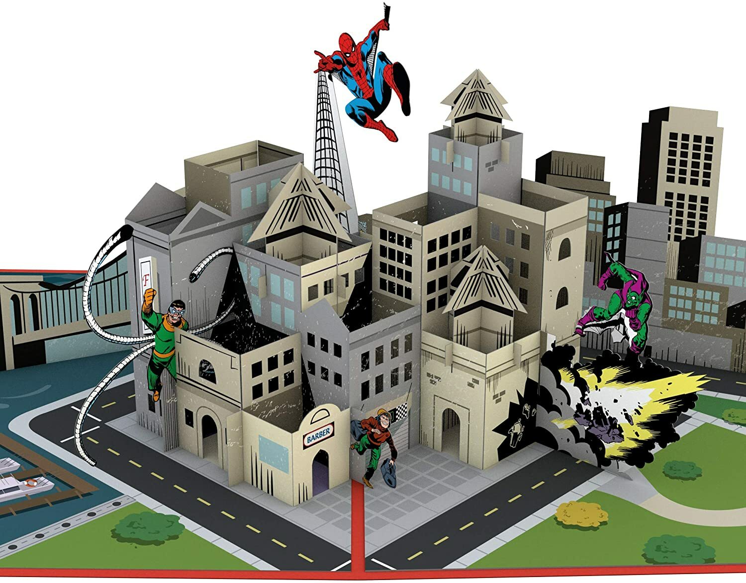 Lovepop Awesome Marvel Spiderman You\'re Amazing 3-D Pop Up Card, 5x7 Lovepop Awesome Marvel Spiderman You\'re Amazing 3-D Pop Up Card, 5x7